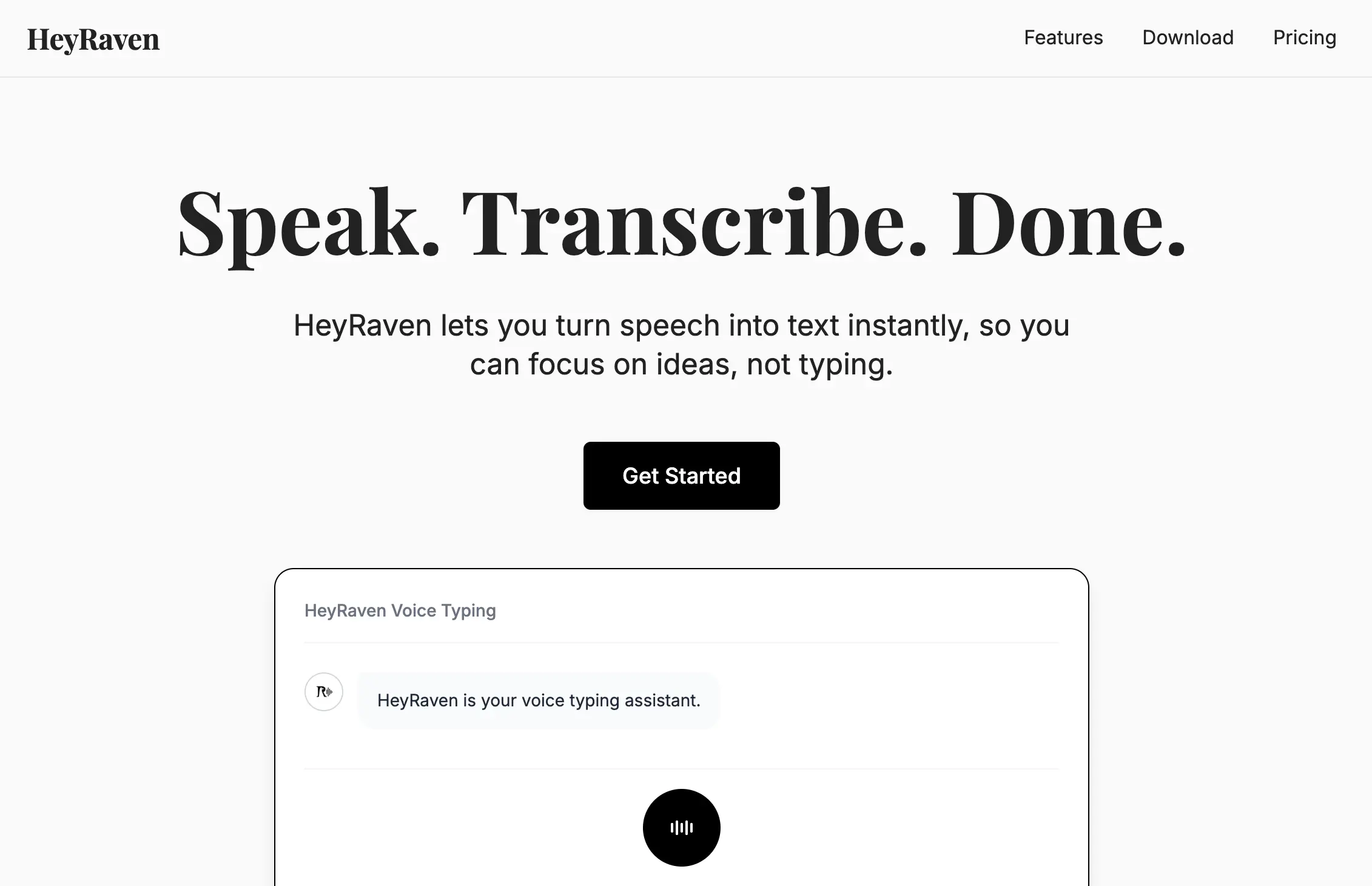 HeyRaven - Voice to Text and Prompt Management