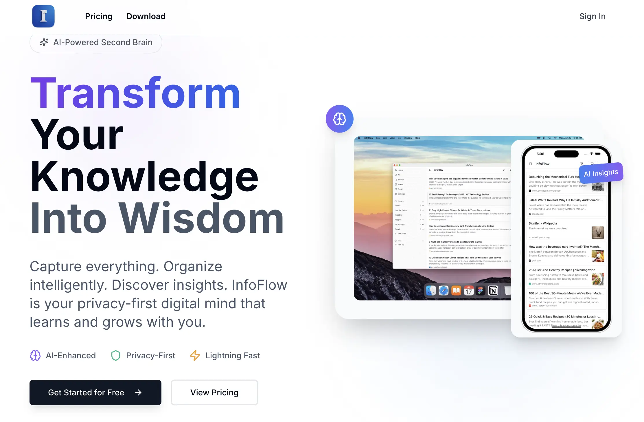 InfoFlow - PKMS and Marketing Engine for Founders